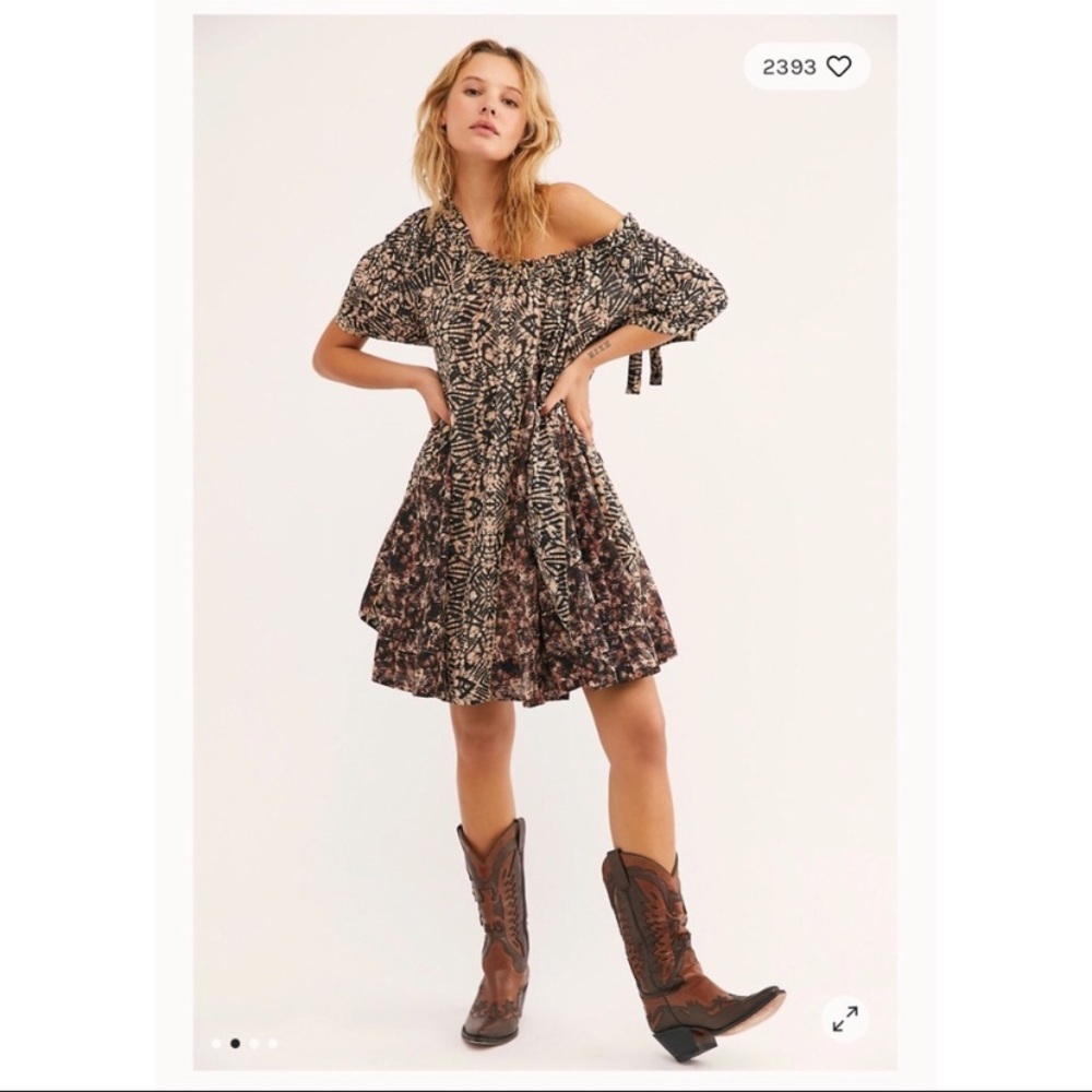 *NEVER WORN* free people jet set mini dress